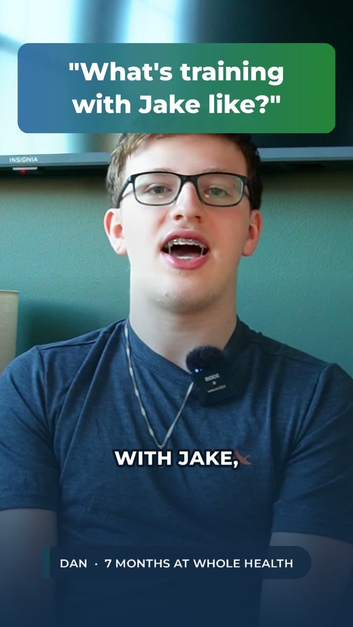 Dan, a Whole Health client, answering: What's training with Jake like?